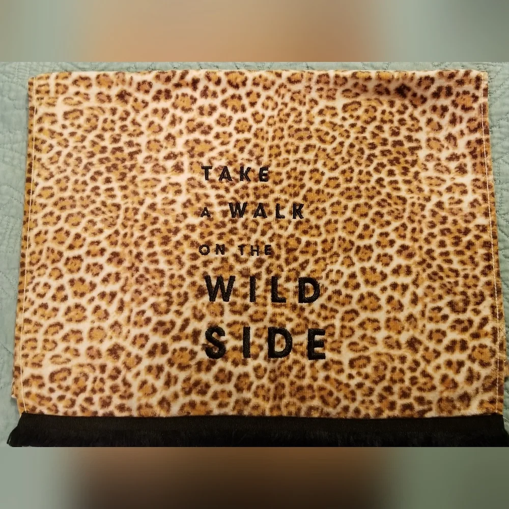Cheetah Animal Print Bath Hand Towel